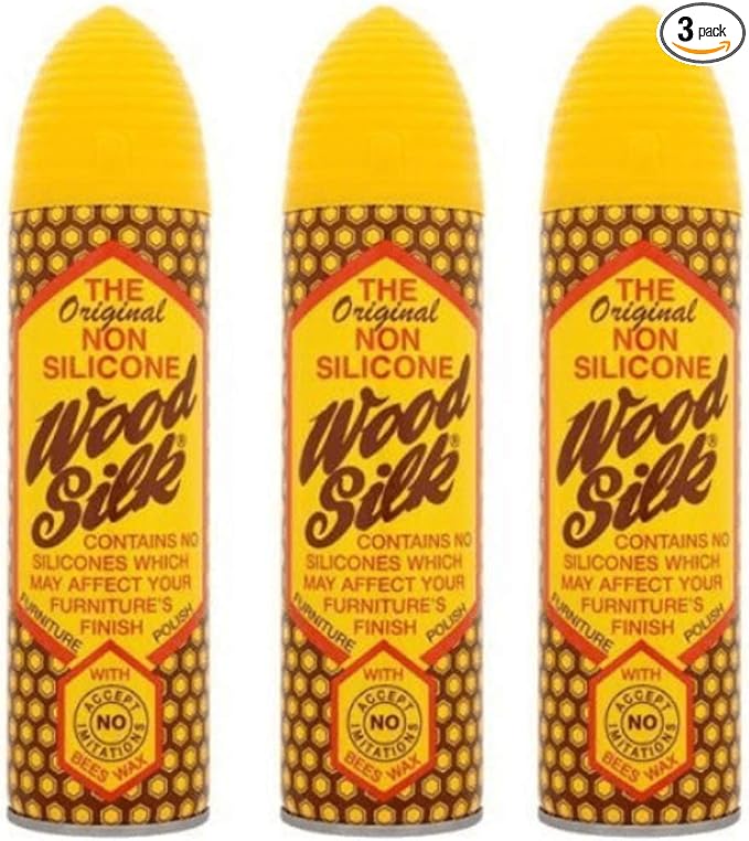 Aristowax Natural Wood Silk Non-Silcon Beeswax Nutrient Oils Cleaning Spray Conditioner 225ml (Pack of 3)