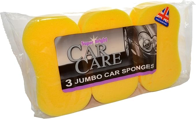 Super Bright Sponges, Yellow, Pack of 3