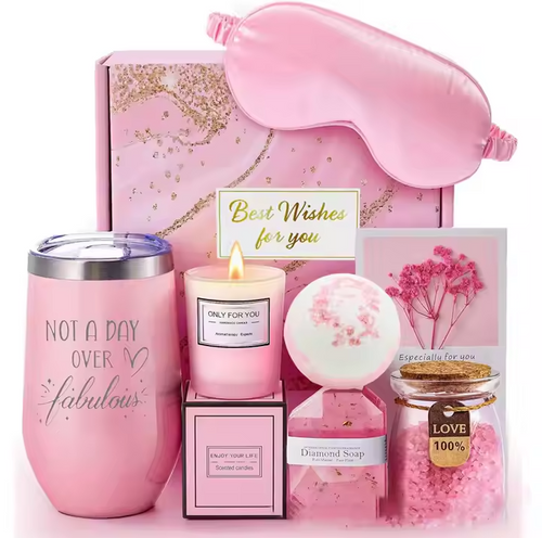 Pink Series Gift Set Spa Gift Basket Set Mother's Day Girlfriend Creative Souvenir Gift Box