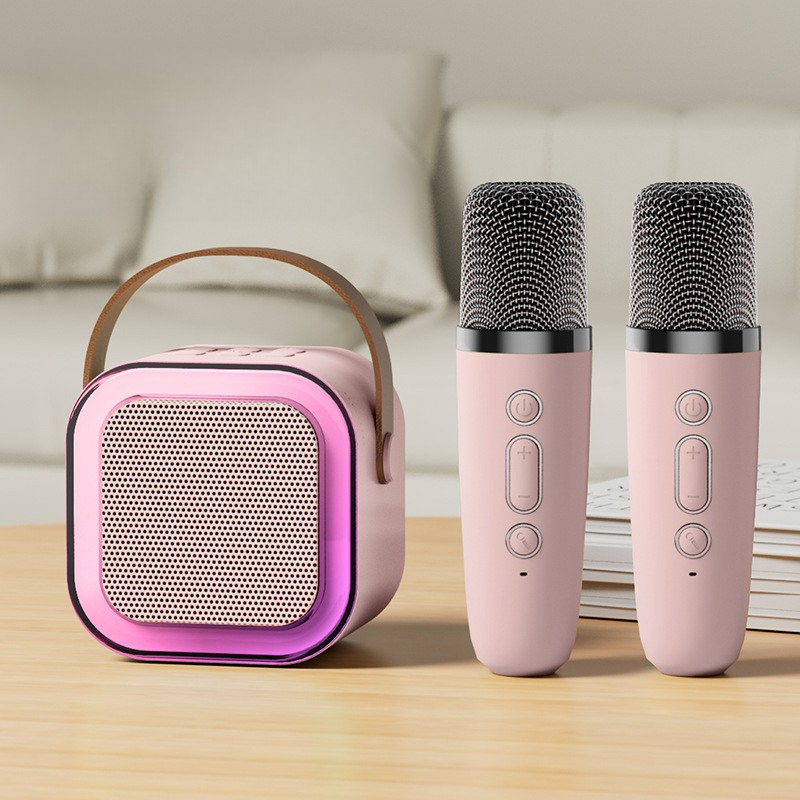 Kids Karaoke Machine 2 Microphones: Gift for Girls Boys Kids Birthday Present - Mini Karaoke Machine with Karaoke Wireless Microphones - Portable Music Speaker Toy for Ages 3-12 Children - Any Cololr Amazon RRP 17.99