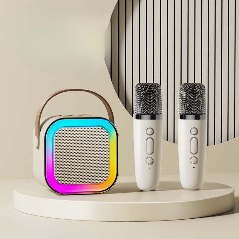 Kids Karaoke Machine 2 Microphones: Gift for Girls Boys Kids Birthday Present - Mini Karaoke Machine with Karaoke Wireless Microphones - Portable Music Speaker Toy for Ages 3-12 Children - Any Cololr Amazon RRP 17.99