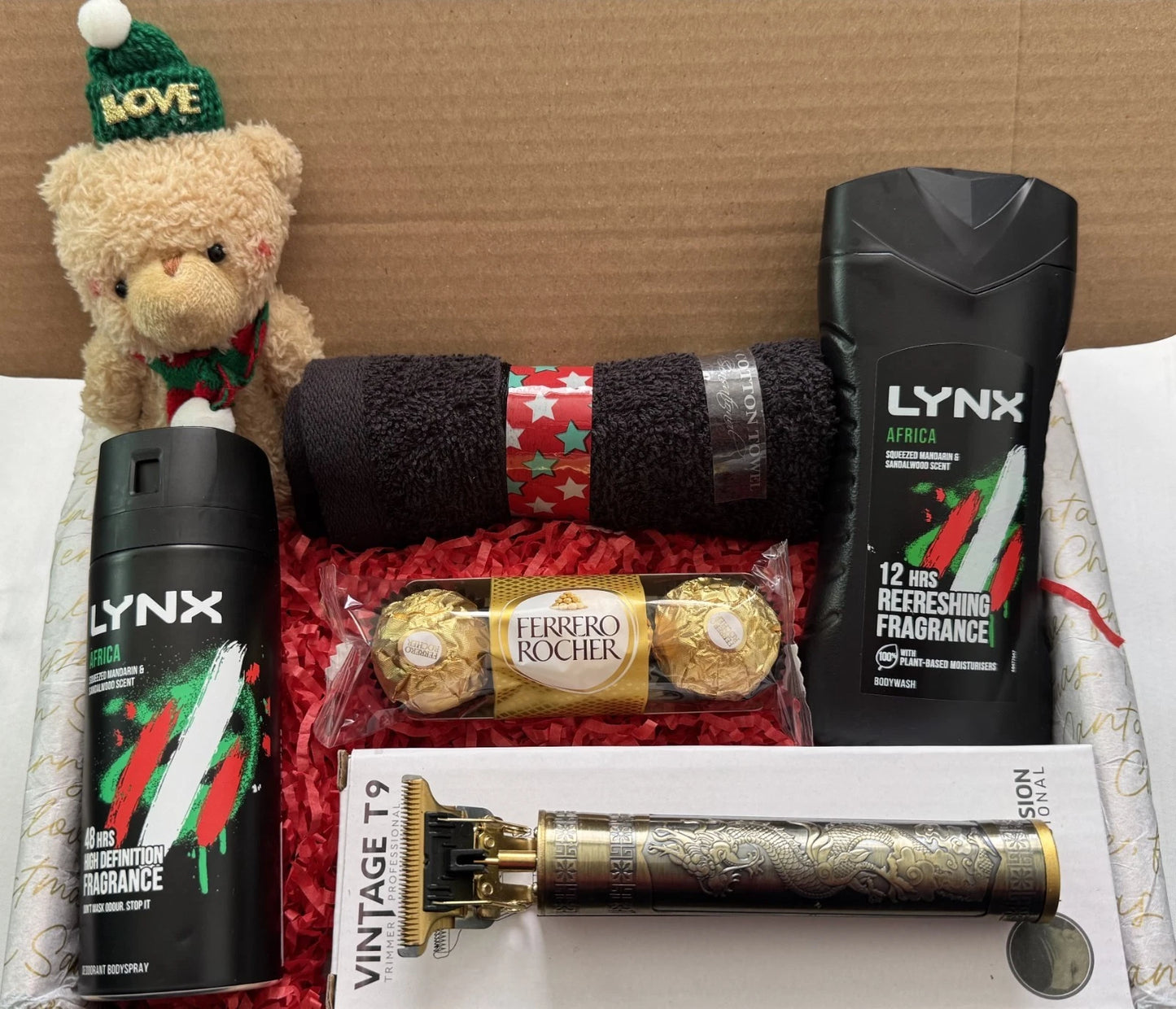 Lynx Africa Christmas Gift Set for Him with Trimmer