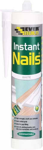 Everbuild Instant Nails High Strength Quick Grab Panel Adhesive White 290ml x 12
