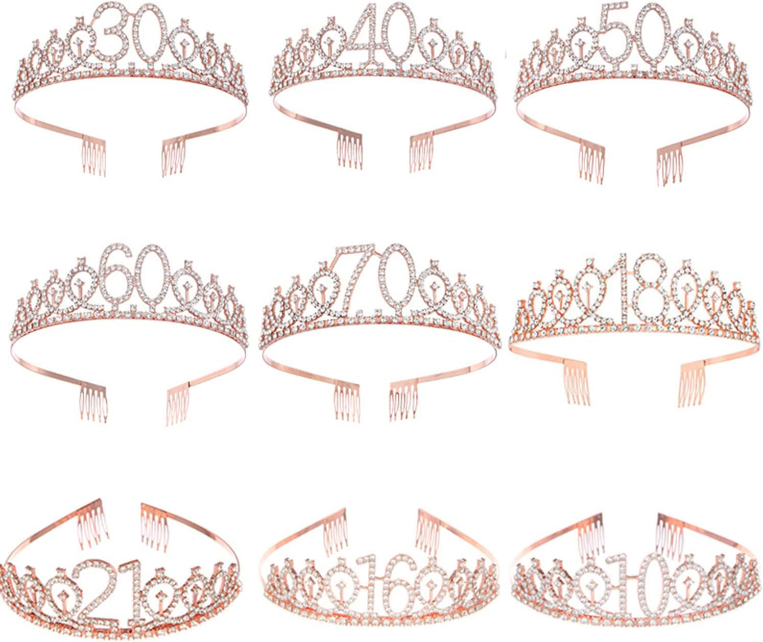 40 and Fabulous Sash & Rhinestone Tiara Set Crown 40Th Birthday Gifts for Women