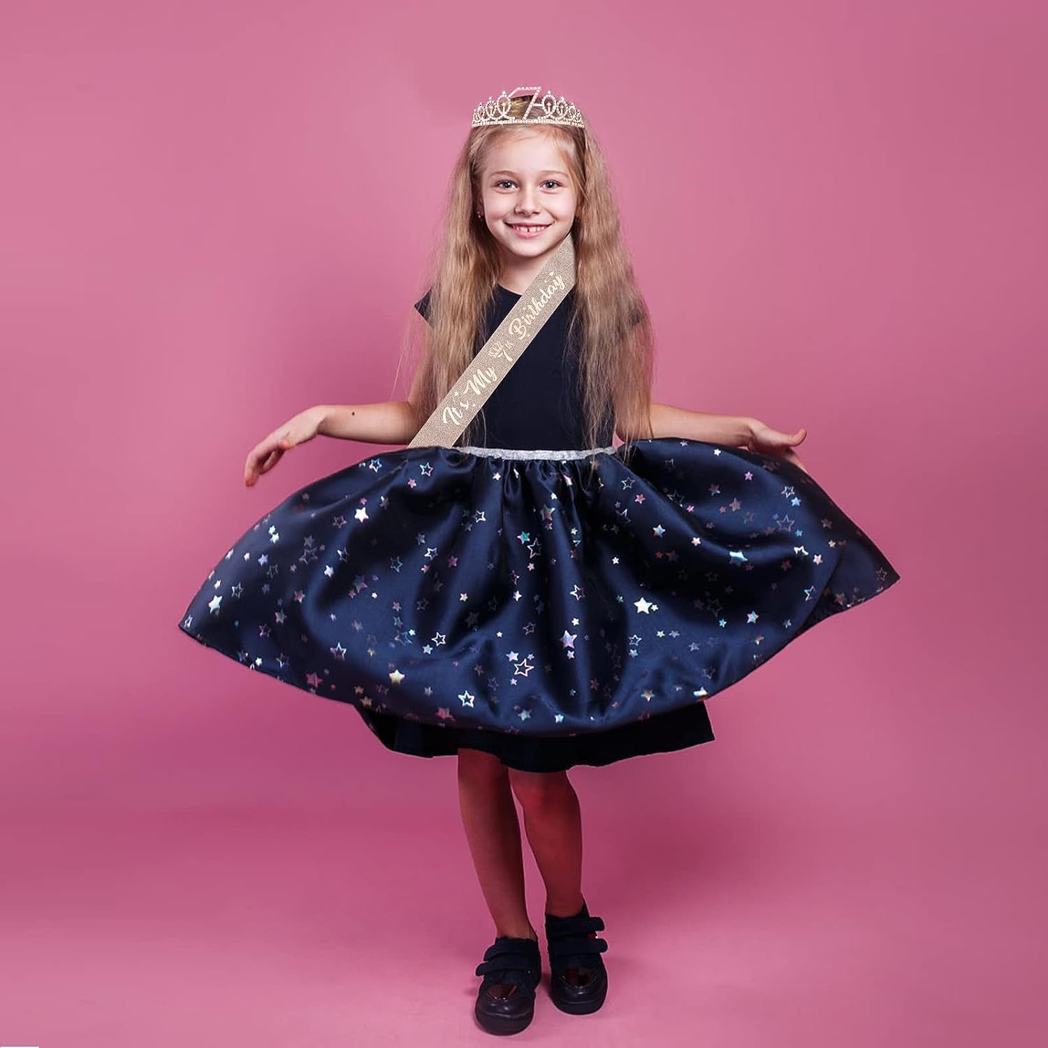 'It'S My 10Th Birthday' Sash and Tiara for Girls, Rose Gold Birthday Crown 10 &