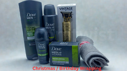 Luxury Dove Men Christmas Gift Hamper Grandfather Son Father Care Wash Deodorant