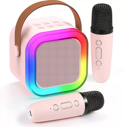 Kids Karaoke Machine 2 Microphones: Gift for Girls Boys Kids Birthday Present - Mini Karaoke Machine with Karaoke Wireless Microphones - Portable Music Speaker Toy for Ages 3-12 Children - Any Cololr Amazon RRP 17.99