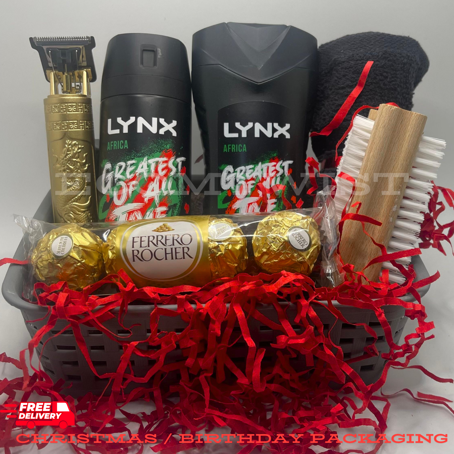 Mens Lynx Gift Hamper Father Bodycare Birthday Set Dad Son Gift Basket Christmas