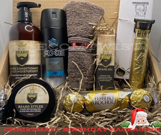 Mens Beard Grooming Gift Hamper Father Dad Son Birthday Boyfriend Christmas Set