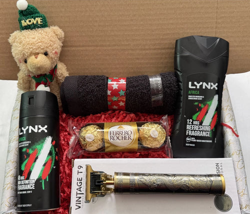 Lynx Africa Christmas Gift Set for Him with Trimmer