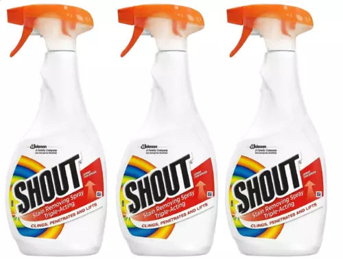Shout Laundry Stain Remover Liquid 500ml x 3